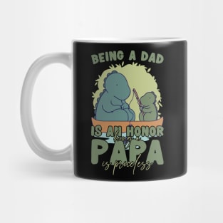 Father's Day Being a Dad is an Honor Papa is Priceless Daddy Mug